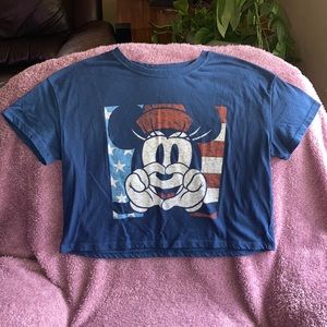 Disney Old Navy Minnie Mouse Heart Crop Top